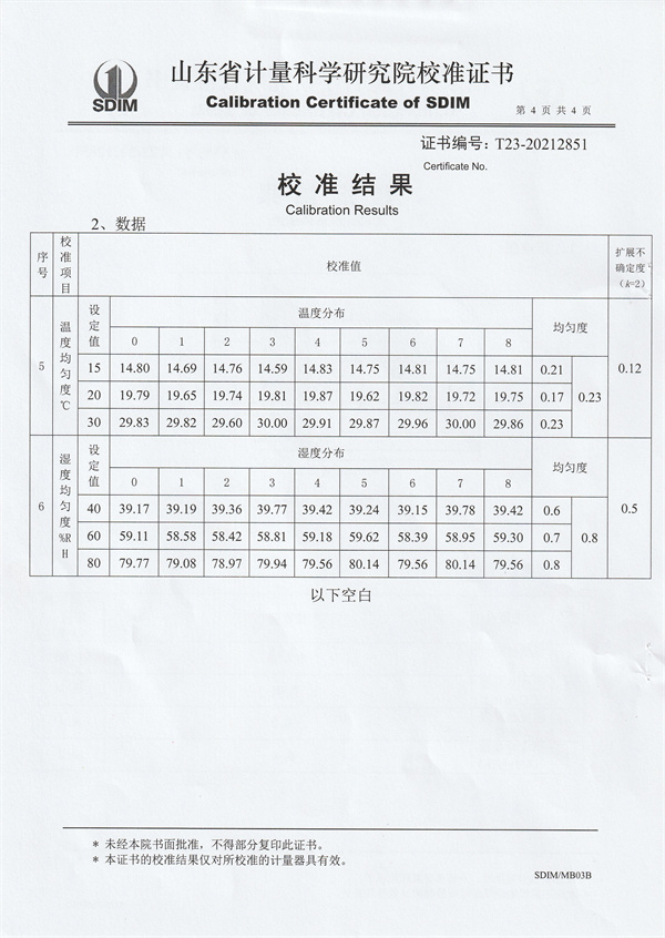 長春柯旭計(jì)量技術(shù)有限公司溫濕度檢定箱校準(zhǔn)證書 (4).jpg